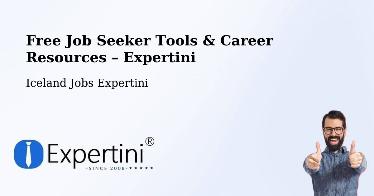 Free Job Seeker Tools & Career Resources – Stykkishólmur - Stykkishólmur, Iceland Jobs Expertini
